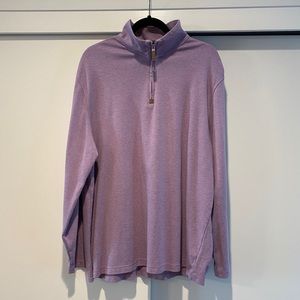 Men’s Lavender 1/2 Zip Sweatshirt